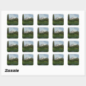 Mount Rainier Ochtendlicht Vierkante Sticker (Vel)