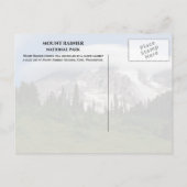 Mount Rainier Omsingeld door Cloud, Mount Rainier Briefkaart (Achterkant)