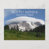 Mount Rainier Omsingeld door Cloud, Mount Rainier Briefkaart (Voorkant)