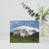 Mount Rainier Omsingeld door Cloud, Mount Rainier Briefkaart (Staand voorkant)