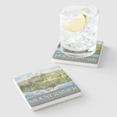 Mount Rainier Onderzetter, National Park Stone Ond Stenen Onderzetter (Zijkant)