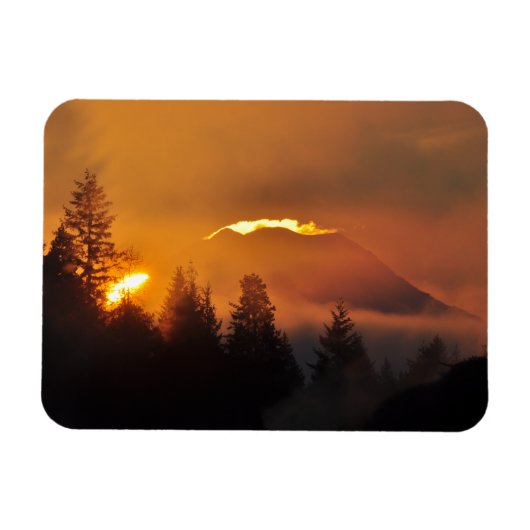 Mount Rainier op Sunrise Magneet (Horizontaal)