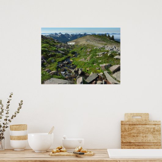 Mount Rainier Panorama Point Poster (Keuken)