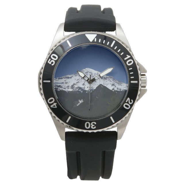 Mount Rainier Photo Horloge (Voorkant)
