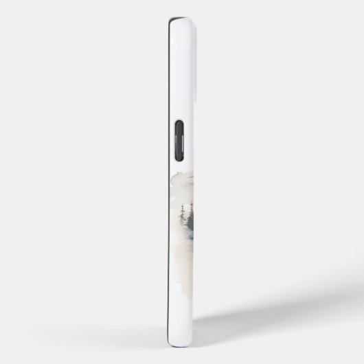 Mount Rainier PNW Waterverf landschap gepersonalis Case-Mate iPhone Case (Achterkant / Rechts)