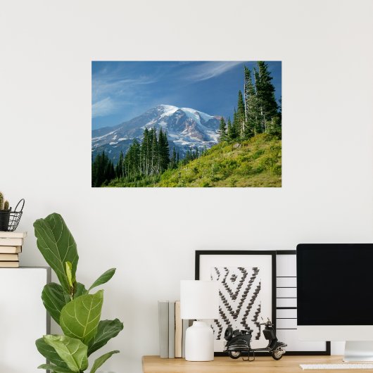Mount Rainier Poster (Thuiskantoor)