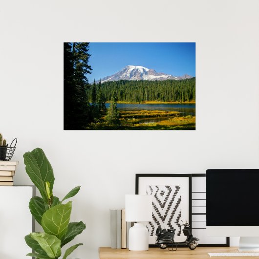 Mount Rainier Poster (Thuiskantoor)