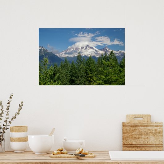 Mount Rainier Poster (Keuken)