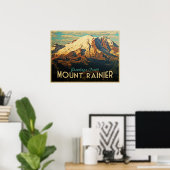 Mount Rainier Poster (Thuiskantoor)