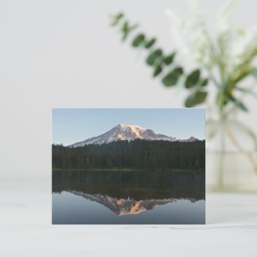 Mount Rainier Reflecteerde Sunrise I Briefkaart (Staand voorkant)