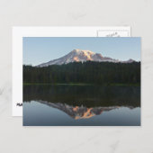 Mount Rainier Reflecteerde Sunrise I Briefkaart (Voorkant / Achterkant)