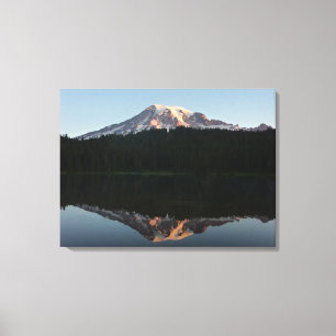 Mount Rainier Reflecteerde Sunrise I Canvas Afdruk