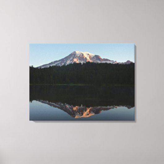 Mount Rainier Reflecteerde Sunrise I Canvas Afdruk (Voorkant)