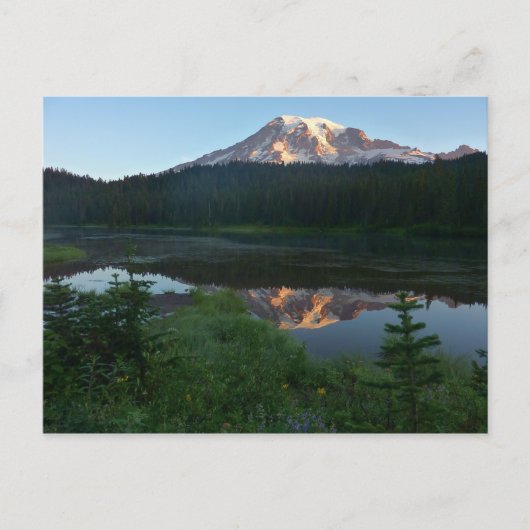 Mount Rainier Reflecteerde Sunrise II Briefkaart (Voorkant)