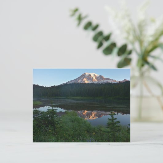 Mount Rainier Reflecteerde Sunrise II Briefkaart (Staand voorkant)