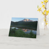 Mount Rainier Reflecteerde Sunrise II Kaart (Gele Bloem)