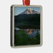 Mount Rainier Reflecteerde Sunrise II Metalen Ornament (Rechts)