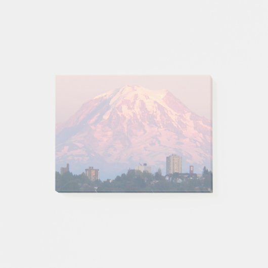 Mount Rainier Roze Alpenglow Landschap Post-it® Notes (Voorkant)