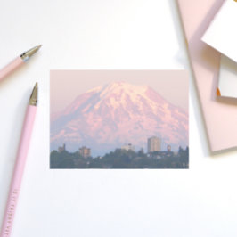 Mount Rainier Roze Alpenglow Landschap Post-it® Notes