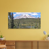 Mount Rainier Scenic Lake Landscape Canvas Afdruk (Insitu (Woonkamer))