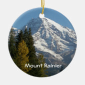 Mount Rainier Schilderachtig Uitzicht Vakantie Keramisch Ornament (Voorkant)