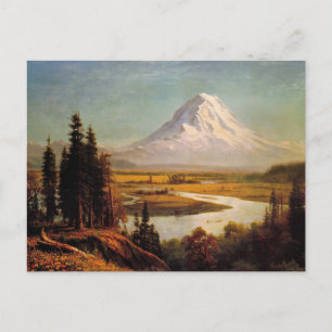 Mount Rainier-schilderij van Albert Bierstadt Briefkaart
