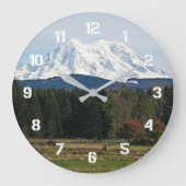 Mount Rainier Schitterend Landschap Grote Klok (Voorkant)