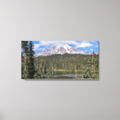 Mount Rainier Schitterend Merenlandschap Canvas Afdruk (Voorkant)