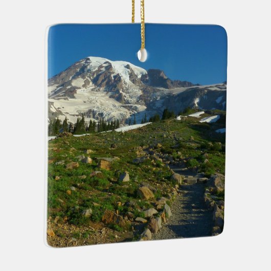 Mount Rainier Skyline Trail Keramisch Ornament (Rechts)