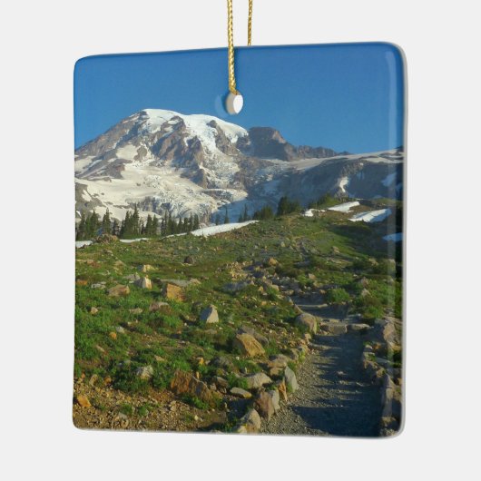 Mount Rainier Skyline Trail Keramisch Ornament (Links)