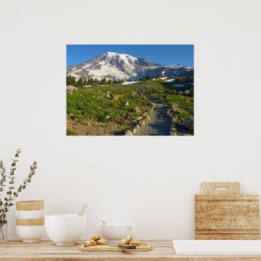 Mount Rainier Skyline Trail Poster (Keuken)