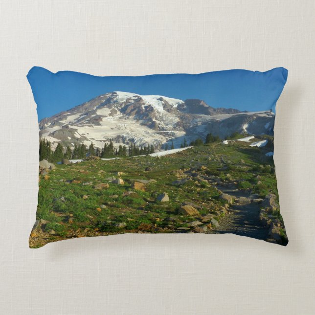 Mount Rainier Skyline Trail Uitzicht Accent Kussen (Voorkant)