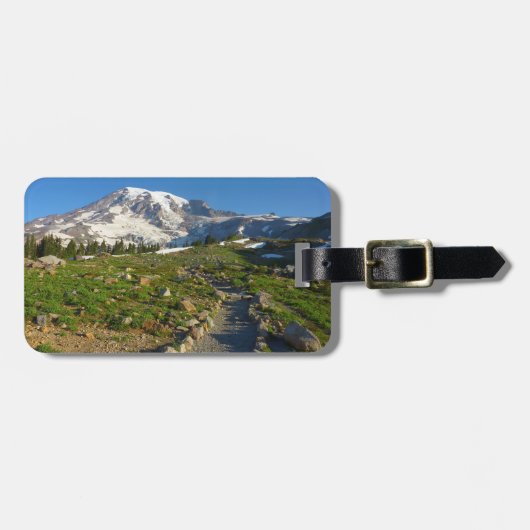 Mount Rainier Skyline Trail Uitzicht Bagagelabel (Voorkant horizontaal)