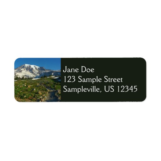 Mount Rainier Skyline Trail Uitzicht Etiket (Voorkant)