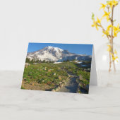 Mount Rainier Skyline Trail Uitzicht Kaart (Gele Bloem)