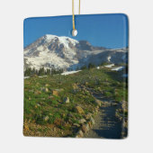 Mount Rainier Skyline Trail Uitzicht Keramisch Ornament (Links)