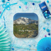 Mount Rainier Skyline Trail Uitzicht Papieren Bordje (Feest)