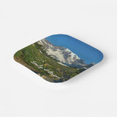 Mount Rainier Skyline Trail Uitzicht Papieren Bordje (Gebogen)