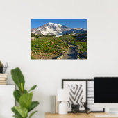 Mount Rainier Skyline Trail Uitzicht Poster (Thuiskantoor)