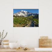 Mount Rainier Skyline Trail Uitzicht Poster (Keuken)