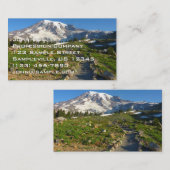 Mount Rainier Skyline Trail Uitzicht Visitekaartje (Voorkant / Achterkant)