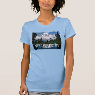 Mount Rainier   Spiegeling in een bergvijver T-shirt