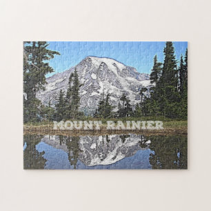 Mount Rainier - staat Washington Legpuzzel