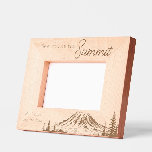 Mount Rainier Summit Adventure beklimming datum Gegraveerde Lijstjes (Links)