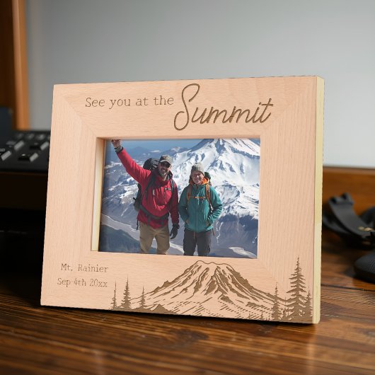 Mount Rainier Summit Adventure Klimmen Datum Bekli Gegraveerde Lijstjes
