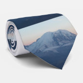 Mount Rainier Sunset Stropdas (Opgerold)