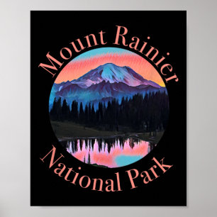 Mount Rainier Tacoma Tahoma Seattle Roadtrip Wande Poster