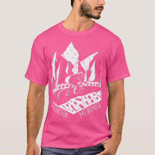 Mount Rainier Trail Mountainbike Hike naar Washing T-shirt