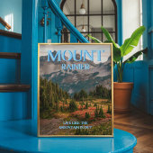 Mount Rainier Trendy Wall Art Print
