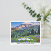 Mount Rainier Trouwweekend Save the Date Briefkaart (Staand voorkant)